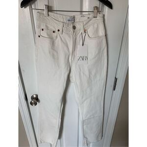 Zara cotton white pants size 36/4